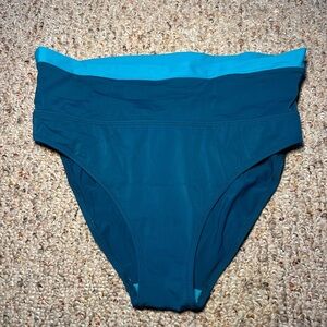 Panache Blue High-Waisted Bikini Bottom -M